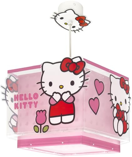 Dalber kinderlampe Pendelleuchte Hängelampe Hello Kitty, 73262, E27, Rosa | Hängelampe; Deckenleuchte; Kinderzimmer; E27 - 1 x 15W