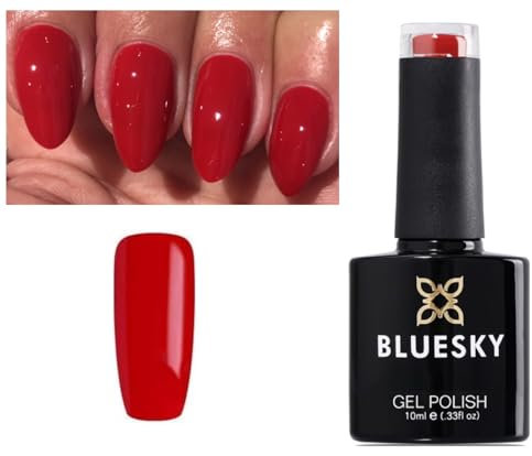 Bluesky Nail Gel Polish RED Classic Red QXG45 UV LED Soak Off 10ml (Requires LED/UV Lamp to Dry)
