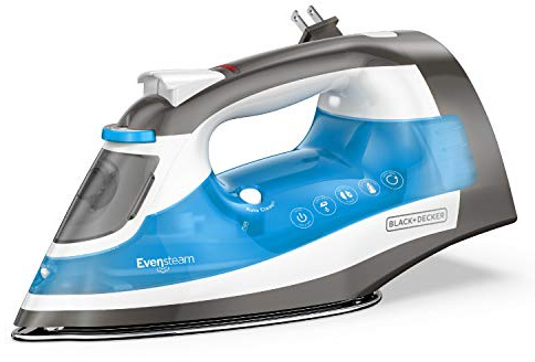 BLACK+DECKER ICR19XS One Step Steam Cord Reel Iron, Blue