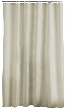 Douceur d'Intérieur ESSENCIA - Cortina de Ducha con Ganchos, poliéster, 180 x 200 cm