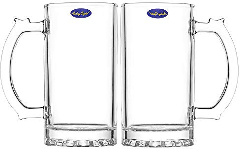 Amlong Crystal Lead-Free Beer Mug - 16 oz, Set of 2