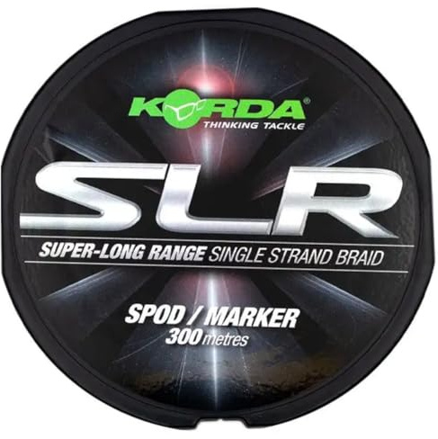Korda SLR Braid, Geflochtene Karpfenschnur für Weitwürfe, Grün, 300 m | Extrem feine PE-Hauptschnur, maximale Wurfdistanz, hohe Tragkraft bei geringem Durchmesser, reibungslose Ringgleitung