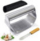 NILICAN Presse-ail - Outil de cuisine - Éplucheur d'ail professionnel - Broyeur de gingembre ergonomique - Économie de travail - Presse-ail à bascule en acier inoxydable