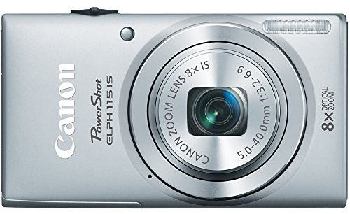 Canon PowerShot ELPH 115 is 16.0 MP Digital Camera with 8X Optical Zoom with a 28mm Wide-Angle Lens and 720p HD Video Recording Silver (Renewed)