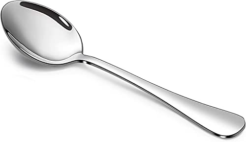 SANTUO Stainless Steel Teaspoon Set,12 Piece 6.7 Spoons Silverware,Dessert Spoons,Mirror Finish & Dishwasher Safe