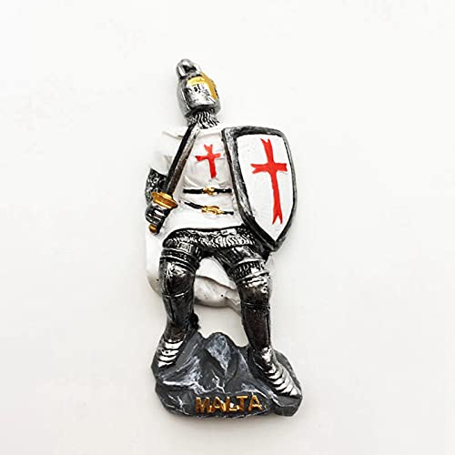 Weekino Cavaliere Malta Calamità da frigo 3D Polyresin Tourist City Viaggio Souvenir Collezione Regalo Forte Frigorifero Sticker