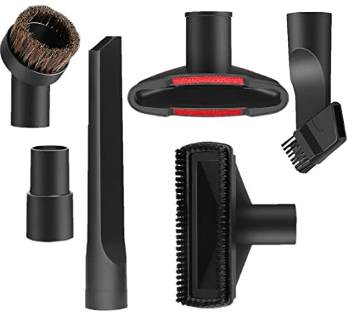 UTIZ 6-Piece Vacuum Accessory Kit for Henry & Shark, 32mm & 35mm, featuring PP Comb Brush, Flat Suction Nozzle, Horse Hair Round Brush, 2-in-1 Tool, Sofa Nozzle, and an Adapter