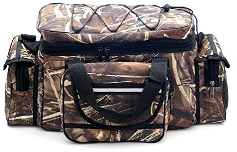 FuBESk Multifunktionale Angelgerät-Taschen, Ködertasche, Outdoor-Umhängetasche, Hüfttasche, große Kapazität, wasserdichte Angelköder-Tasche, Angeltasche
