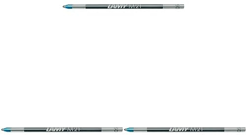 LAMY M 21 Mine 803 – Kugelschreiber-Mine aus Metall in der Farbe Blau mit Stahlspitze – Für alle Mehrsystemschreiber (Packung mit 3)