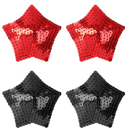 Cache-Tétons Adhésifs, Housse de Mamelon Autocollante avec Franges Réutilisable Femmes Sexy Sequin Frange Coeur sous-Vêtements Femmes Buste Crème Mamelon Franges