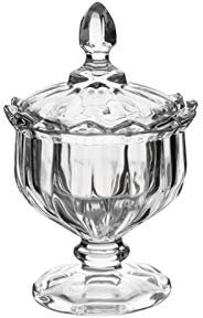 FQCXCKJ Sucrier en verre, grand sucrier, réservoir de stockage de thé à fleurs, Cube de sucre à café Transparent avec couvercle anti-poussière