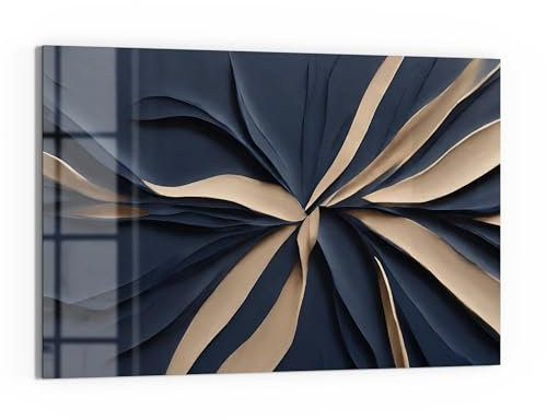 DEQORI Glas-Magnettafel | 60x40 cm cm groß | Motiv Geometrie des Luxus | Memo-Board aus Glas | Magnetboard inkl. Magnete, Stift & Tuch für Küche & Büro | Tafel magnetisch & beschreibbar