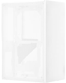 SSUPD Meshroom S V2 Mini-ITX Gaming PC Case (SFF), Full Mesh Panel with PCIE 5.0 Riser Cable, Compatible ATX MB/RX9070/5090/280mm AIO, USB Type-C, White