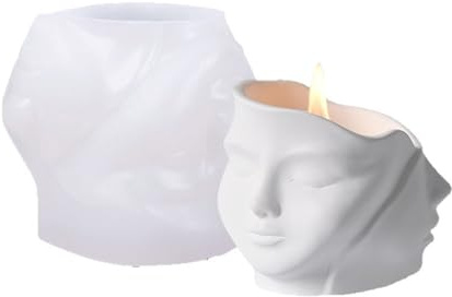 Riutilizzabile Faccia Fioriera Stampo Scatole di Immagazzinaggio Stampi Creativo Artigianato Forniture Per Calcestruzzo Vasi di Fiori Stampo In Silicone