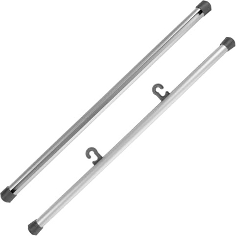 jojofuny 2pcs Aluminium Alloy Dowel Hanger for Artwork Scrolls and Paintings Smooth Surface Poster Frame Clips for Easy Wall Hanging and Quick Poster Change for Home Office Restaurant Decor