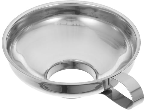 LABRIMP Embudo de Cocina de Acero Inoxidable Boca Ancha Grande para Llenar Tarros Versátil para Mermeladas Aceites y Aderezos Reutilizable y Fácil de Limpiar