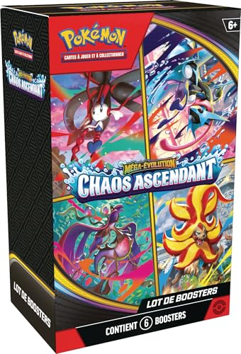 Pokémon : Mega Evolution Booster Pack - Aufsteigendes Chaos (6 Booster)