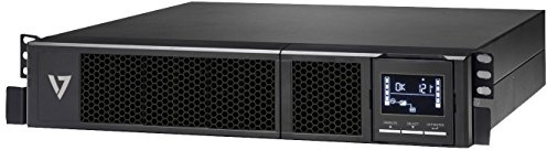 V7 UPS1RM2U1500-1E Protector de sobrevoltaje 1500VA - Para instalación en bastidor - 2 unidades, negro