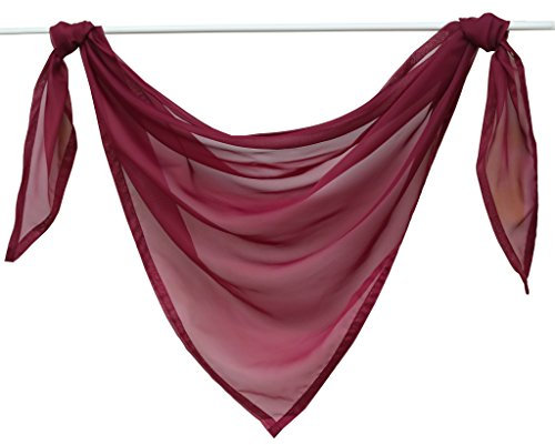 Joyswahl Querbehang Voile Triangle Schals Emma Deko Transparente Gardinen LxB 200x100cm Winerot 1er Pack