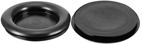 sourcing map Passe Fil Caoutchouc Oeillet Passe Câble Protecteur huile résistant Noir 30mm Dia 10Pcs