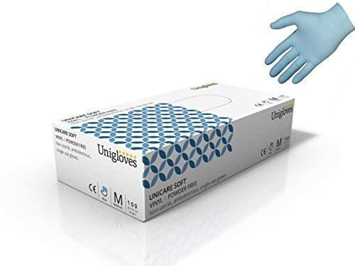 We Can Source It Ltd – Vinyl Disposable Gloves Medium – For Use in Clinical, Automotive and Food Processing Activities – Decomposable & Recyclable – Latex and Powder Free – Pack of 1000 (10 Boxes)