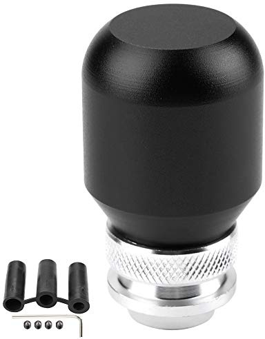 EBTOOLS Pomo de palanca de cambios para coche, pomo de palanca de cambios universal, pomo de palanca de cambios manual (negro)
