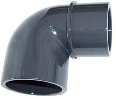 well2wellness® PVC Klebefitting Winkel 90° - reduziert 50 x 40/32 mm (200032)