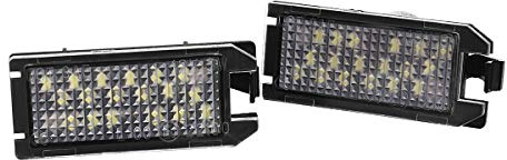 12 V LED Kennzeichenbeleuchtung Lampen weiß 2 Stück für Fiat 500 für Jeep Grand Cherokee für Maserati Levante für Dodge Viper