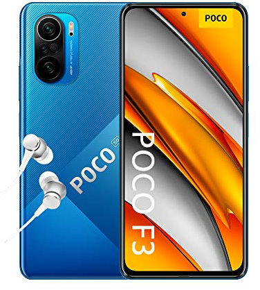 POCO F3 - Smartphone 8+256GB, 6,67” 120Hz AMOLED DotDisplay, Snapdragon 870, 48MP Tripla Camera, 4520mAh, Deep Ocean Blue (Versione Italiana + 2 Anni di Garanzia)