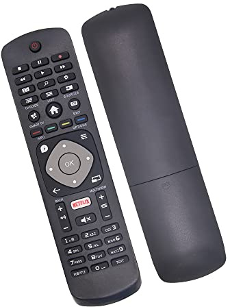 Riry Replacement Universal remote Philip Remote philips tv remote control Universal Remote Control for All Philips Smart TV with NETFLIX Button-no setup needed