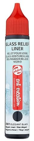 Talens Art Creation - Glas Relieffarbe 28 ml - Elegant Schwarz 7001-3D-Effekte für Glas & Porzellan Dekorationen