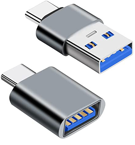 USB C Adapter, Stecker auf USB 3.0 Buchse/Stecker, OTG Adapter - Kompatibel Mit Tablets, MacBook Pro, Samsung Galaxy und Anderen Typ C Handys