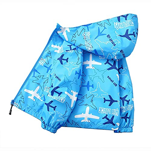 NautySaurs Boys Dinosaurs Jacket Spring Autumn Thin Lined Windbreaker Children Cute Coat for Toddler Kids Aged 2-6