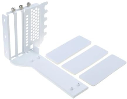 Kcvzitrds Support Vertical Universel pour GPU Riser ATX Matx Case VGA Support de Direction pour Carte Graphique pour Cartes Graphiques 3090, 4090 Installation Facile Blanc