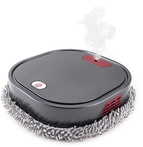 Qoekacy Sweeping Robot Automatic Electric Floor Mops 1500 MAh Mopping with Sprayer Machine Floor Steam Cleaner Robot