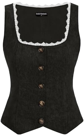 SCARLET DARKNESS Renaissance traditionell väst vintage ärmlös medeltida manchesterväst, svart, XXL