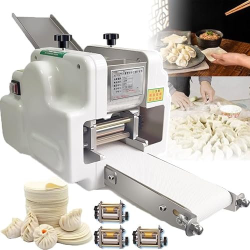 Macchina per Ravioli Automatici Commerciali 8Cm per Ravioli, Macchina per Ravioli E Wonton +Macchina per Pasta Elettrica 3Mm, Strumento per La Lavorazione Dell'impasto per Ravioli,A-3-mold