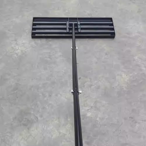 PEYNIR Râteaux Râteau Niveleur Réglable 130-180 CM, Râteau d'entretien en Fer avec Vis Et Outil De Montage, Niveleur De Sable Antidérapant pour La Ferme, La Plage Et Le Terrain De Golf