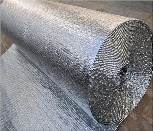 MOZ4dxy Thermal insulation foil, waterproof foil film household car foil shed roof insulation for floors, roofs, garages(5m)