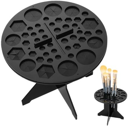 Supporto per asciugare pennelli da pittura, supporto versatile per pennelli da trucco, accessorio per trucco per uomini e donne