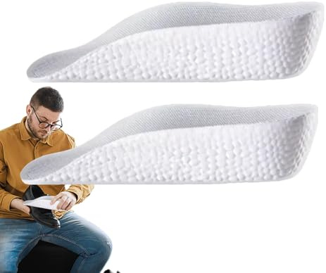 Solette per aumentare l'altezza, inserti per scarpe ortopediche, soletta per scarpe rialzate, supporto per in EVA, 2 pezzi, assorbimento degli urti, ideali per stivali da trekking e scarpe