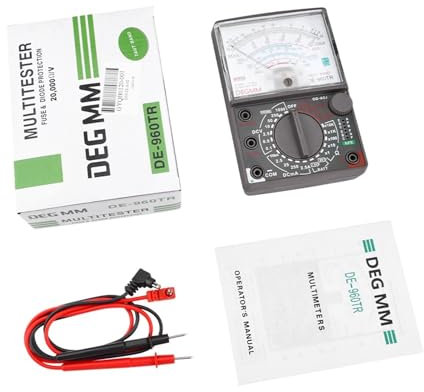 RUNZTXZH Multimètre analogique mécanique à Aiguille DE-960TR, Multifonction, AC DC, Volt Ohm, Courant, électricien, Entretien, testeur Universel