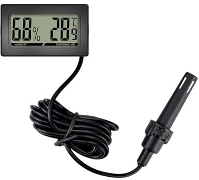 Uqezagpa Practical Digital Hygrometer for Vivariums and Incubators Environment with Accurate