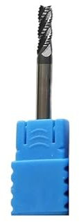 Temhyu HRC45/55/60 fresas de desbaste de carburo sólido 4mm,6mm,8mm,10mm,12mm 4 flauta o 3 flauta CNC Router Bit herramientas de corte de fresado de maíz(4 Flute,HRC45_D6X25X75L)