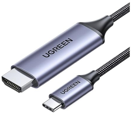 Cavo HDMI USB C tipo C a HDMI 4K, compatibile con iPhone, 15, convertitore TV, MacBook, Air, iPad, Samsung, Pixelbook, adattatore HDMI USB C XPS(1m)