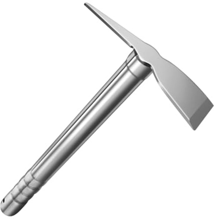 DIYEAH da Giardino in Acciaio Inossidabile Resistente Piccone Manuale Multifunzionale per Scavo e Diserbo Attrezzo da Giardinaggio per Orto Frutteto e Cortile