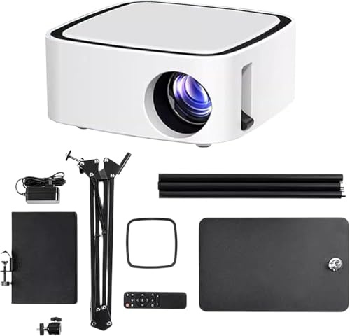 Proiettore di disegno e tracciamento, proiettore portatile HD 1280 x 720 con USB/HDMI, schermo da 110 pollici e superficie cancellabile a secco per artisti e bambini