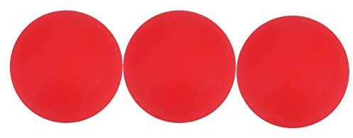 Eleage Jeu de Balles de Jonglage Thud 3 Pièces Balles en PVC Durables Améliorent la Coordination œil-Main pour Les Débutants Rouge Blanc 6.5 Cm (Rouge)