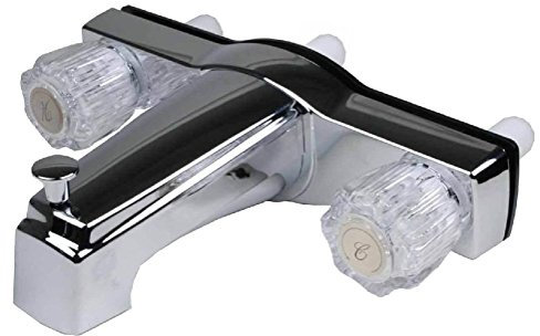 Likimen RV and Mobile Home Bath Tub & Shower Faucet With 8 in. Valves - Chrome
