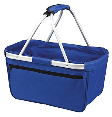 Halfar Shopper Basket Tasche Einkaufstasche Korb Beutel Einkaufsbeutel Einkaufskorb, Farbe:Royal, Größe:45 x 25 x 25 cm